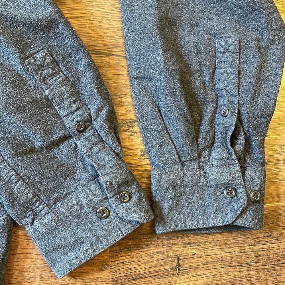 Eddie Bauer Cotton Gray Button Up Shirt Mens‎ Large - Picture 3 of 7